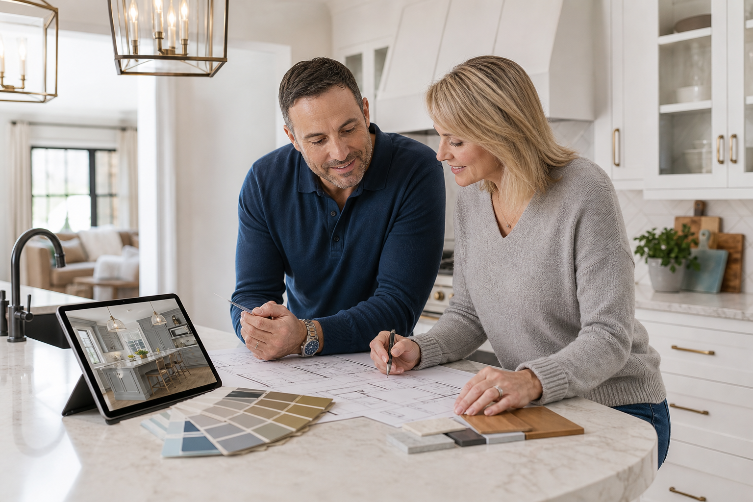 Bright, modern financial office meeting room with organized table and welcoming atmosphere for home equity line of credit consultations